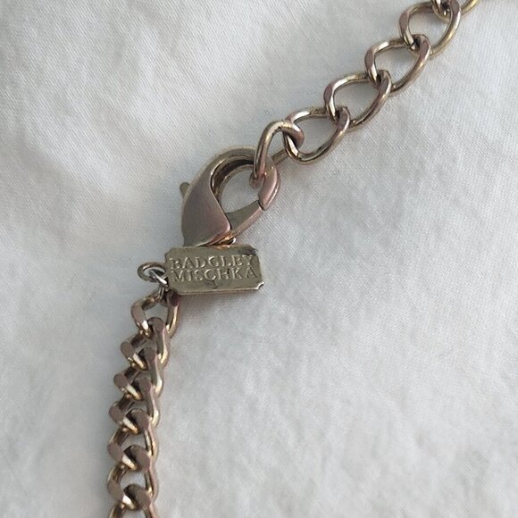 Rare Badgley Mischka Coral Branch Swavorski Crystal Necklace - Picture 4 of 11